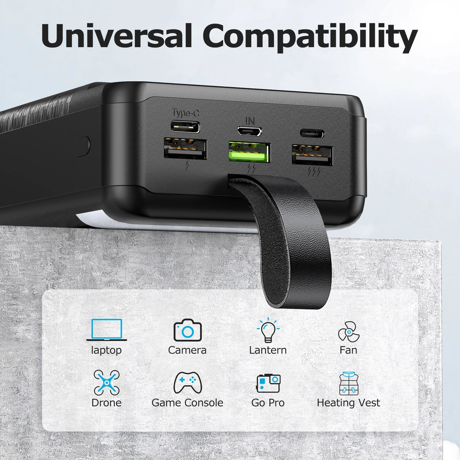 USA STOCK PD 22.5W Power Bank 36000mah 60000mah Outdoor Power Bank Portable Power Station